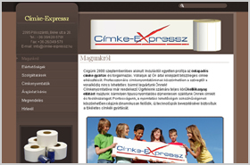 Cimke-Expressz Bt honlap