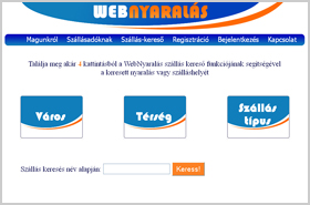 Webnyaralás Bt honlapja